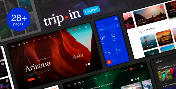 Tripin - Travel & Tourism Agency Theme with Booking