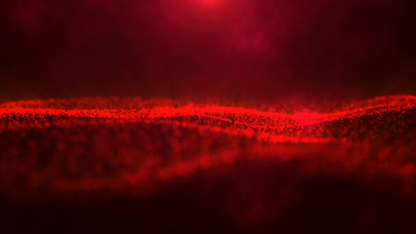 Red Particles Animation Background 4K