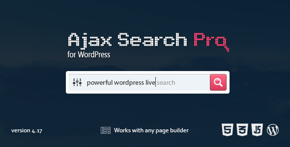 Ajax Search Pro – Live WordPress Search & Filter Plugin – WordPress plugins – Hire WordPress Freelancers from FreelancerCV.com