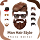 Man Hair Style Photo Editor Android App - CodeCanyon Item for Sale