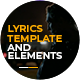 Lyrics Template and Elements - VideoHive Item for Sale
