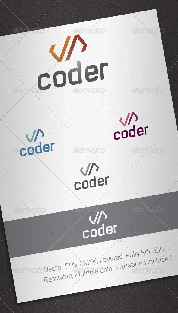 Coder Logo Template