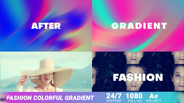 Fashion Gradien Colorful