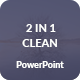 Clean 2 In 1 Presentation PowerPoint Template Bundle - GraphicRiver Item for Sale