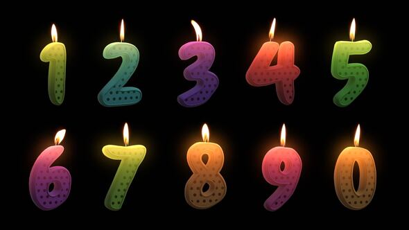 Candle numbers HD