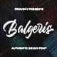 Balgeris -  Authentic Brush Font - GraphicRiver Item for Sale