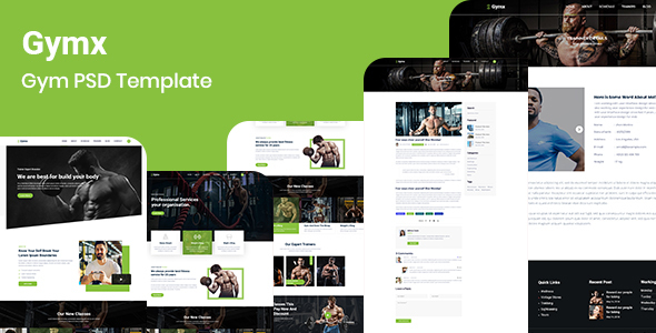 Gymx- Gym PSD Template