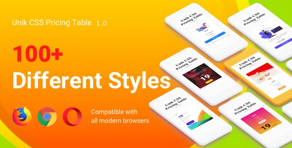 Unik CSS Pricing List / Pricing Table