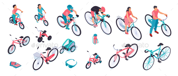 Bicycles Isometric Set
