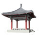 Chinese Square Pavilion  with RC Columns - 3DOcean Item for Sale