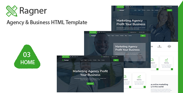 Ragner - Agency & Startup HTML Template