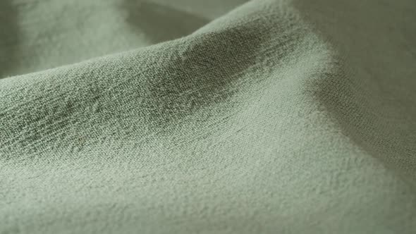 Green Olive Fabric Closeup Light Khaki Cloth Texture Background