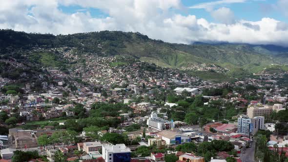 Aerial View Tegucigalpa Honduras