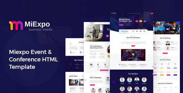 MiExpo | Event Conference HTML Template
