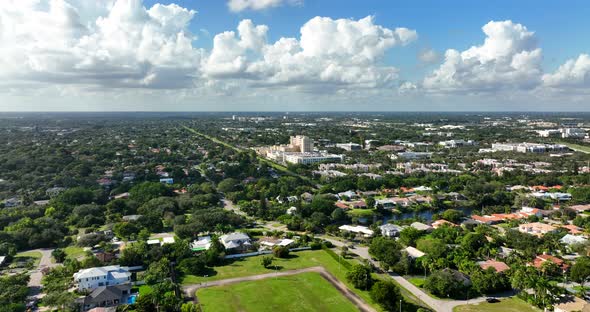 Aerial Footage Boca Raton Regional Hospital 4k