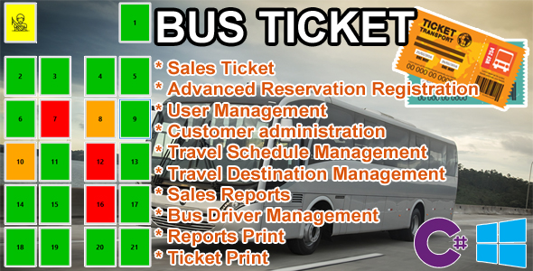 Bus Ticket - MySQL C# Advanced Seat Reservation Management
