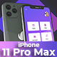 iPhone 11 Pro Max Presentation - App Promo Mockup