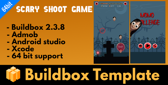 Horror Game shooting - Buildbox 2.3.8 Template