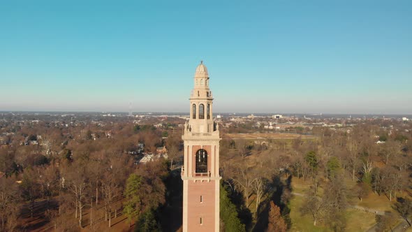 Dogwood Dell Carillon Tower Richmond Virginia Aerial