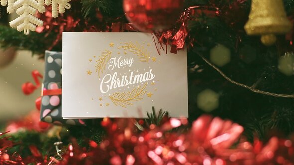 Christmas and New Year Greeting Card