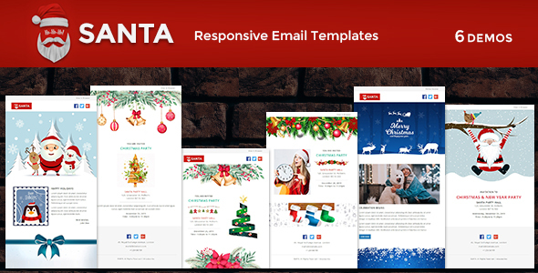 SANTA - Responsive Christmas Notification Templates