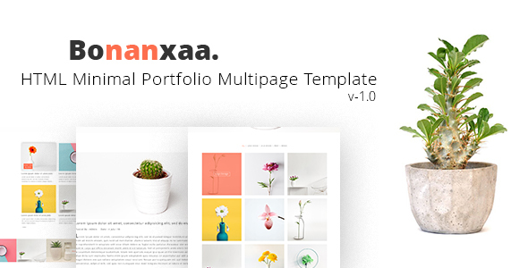 Bonanxaa - Minimal Portfolio HTML5 Responsive Template