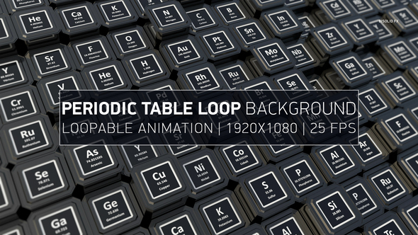 Periodic Table Loop Background