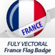 French Flag Badge - GraphicRiver Item for Sale