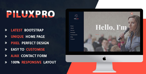 Piluxpro - Creative Portfolio Template