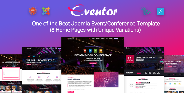 Eventor – Conference & Event Joomla Template