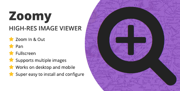 Zoomy - High-res Zoomable Image Viewer