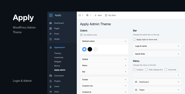 Apply - WordPress Admin Theme 3 Apply - WordPress Admin Theme 3