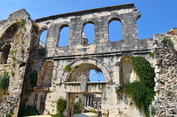 Roman Ruins In Diocletian Palace Croatia