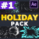 Cartoon Holiday Elements | After Effects - VideoHive Item for Sale