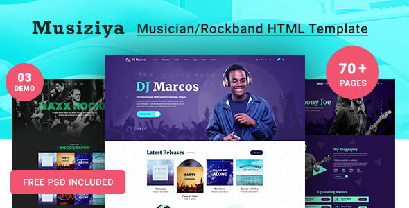 Musiziya - Musician HTML Template