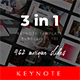 3 in 1 Multipurpose Keynote Template Bundle(Vol.10) - GraphicRiver Item for Sale