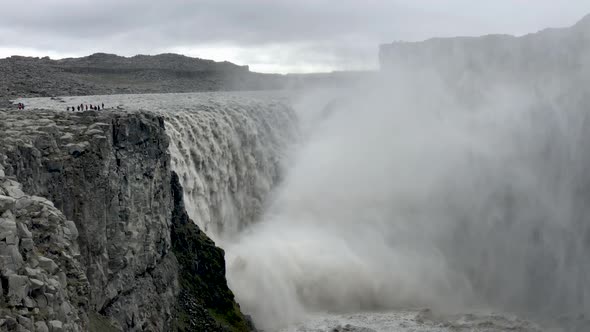 Selfoss Waterfalls in Summer Season Iceland