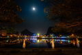 Full moon over Cat Ba Vietnam City at night - PhotoDune Item for Sale
