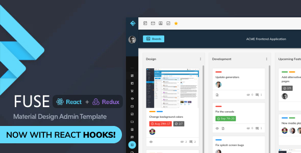 fuse react redux material design admin template nulled