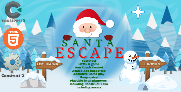 Santa Escape - HTML5 Game - HTML5 Website