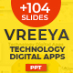 Vreeya - Technology Digital Apps Professional Business Presentation - GraphicRiver Item for Sale