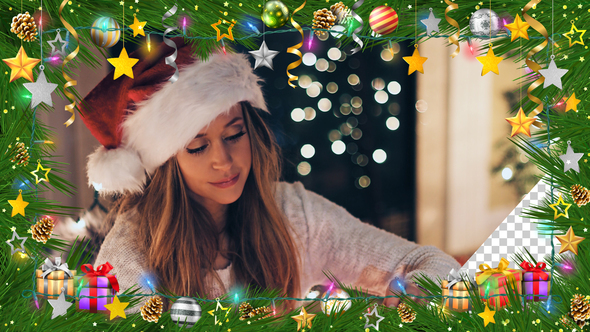 Christmas Decorative Ornaments Frame V2 4k alt