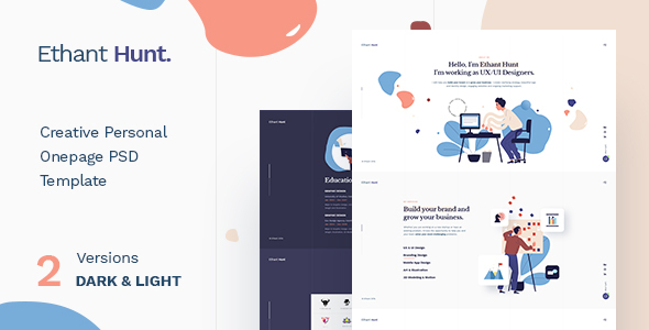 Ethant Hunt - Personal PSD Template