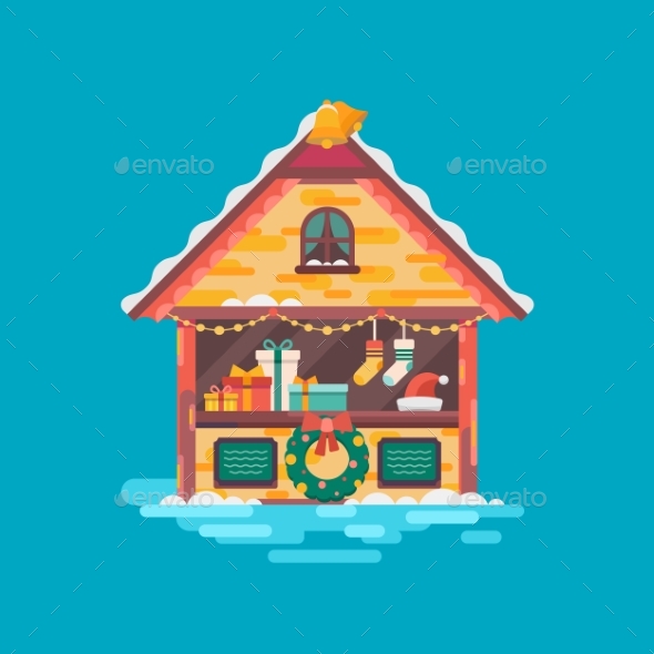 Christmas Market Illustration