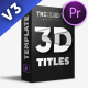 3D TITLES PACK | MOGRT - VideoHive Item for Sale
