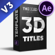 3D Titles Pack - VideoHive Item for Sale