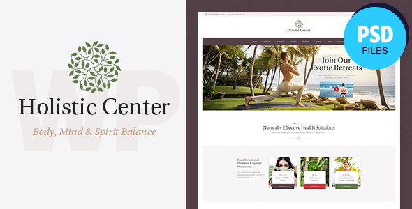 Holistic Center | Wellness & Spa Salon PSD Template