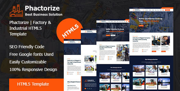 Phactorize - Factory & Industrial HTML5 Template