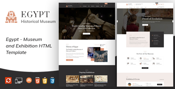 Egypt – Museum and Artists HTML Template