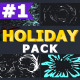 Cartoon Holiday Elements | Motion Graphics Pack - VideoHive Item for Sale